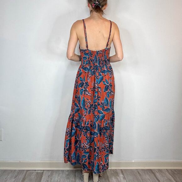 JASON WU Tropical Linen Leaf Dress cutout multi-straps 3161 - Picture 6 of 8